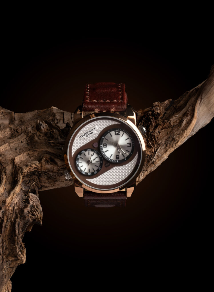 Overfly eyki phoot produit de montre, packshot créatif