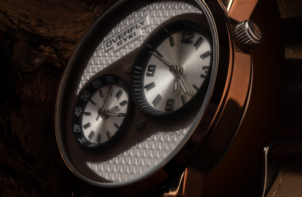 Overfly eyki phoot produit de montre, packshot créatif